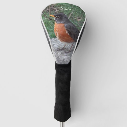 Robin Foto - Persoonlijke naam Golfheadcover (Voorkant)