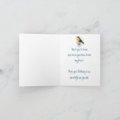 Robin Garden Bird Wildlife Friend Birthday Kaart (Binnen)