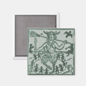 Robin Goodfellow (1629) - groen Magneet (Voorkant / Achterkant)