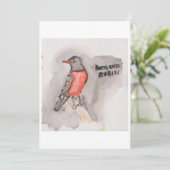 Robin Greeting Card Kaart (Staand voorkant)
