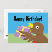 Robin Happy Birthday Briefkaart (Voorkant / Achterkant)