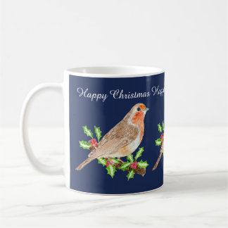 Robin Happy Christmas Koffiemok