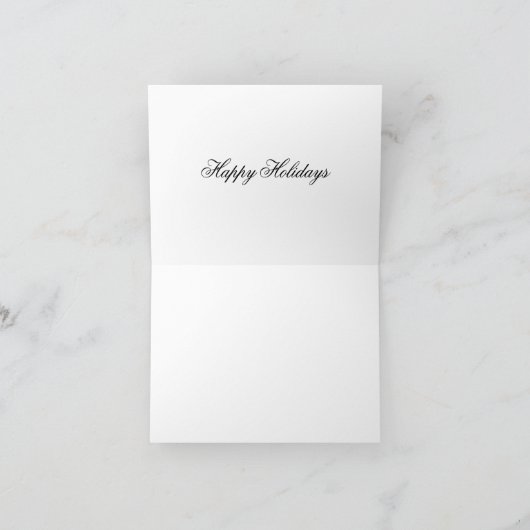 Robin Happy Holidays Christmas Card Bedankkaart (Binnen)