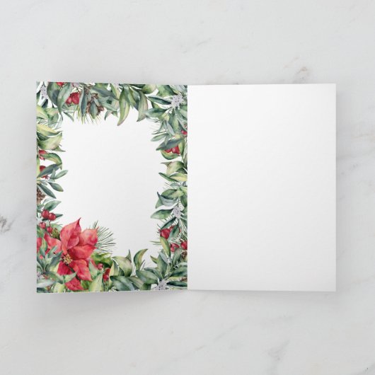 Robin, heilig, pijnhout - Mam Kerstmis Kaart (Binnen)