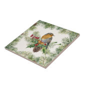 Robin, heilig, pijnlijk kerstfeest tegeltje (Zijkant)