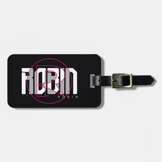 Robin Hi-Tech Naam Graphic Bagagelabel (Voorkant horizontaal)