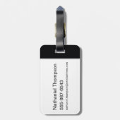 Robin Hi-Tech Naam Graphic Bagagelabel (Achterkant verticaal)