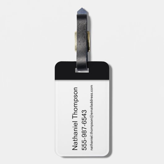 Robin Hi-Tech Naam Graphic Bagagelabel (Achterkant verticaal)