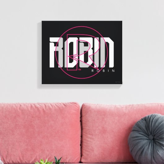Robin Hi-Tech Naam Graphic Canvas Afdruk (Insitu (Woonkamer))