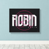 Robin Hi-Tech Naam Graphic Canvas Afdruk (Insitu (Houten vloer))