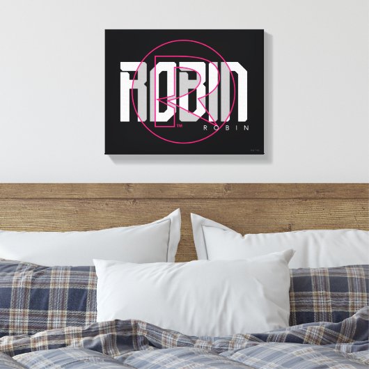 Robin Hi-Tech Naam Graphic Canvas Afdruk (Insitu (Slaapkamer))