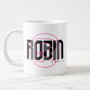 Robin Hi-Tech Naam Graphic Grote Koffiekop