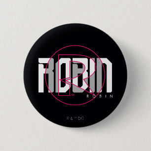 Robin Hi-Tech Naam Graphic Ronde Button 5,7 Cm