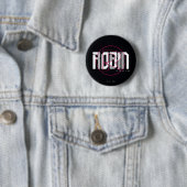Robin Hi-Tech Naam Graphic Ronde Button 5,7 Cm (In situ)