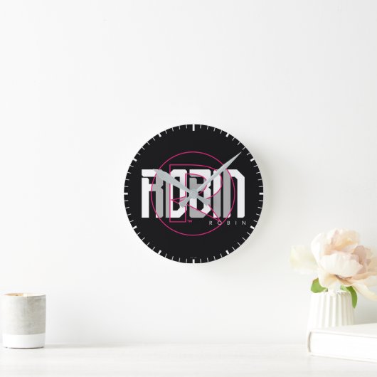 Robin Hi-Tech Naam Graphic Ronde Klok (Huis)