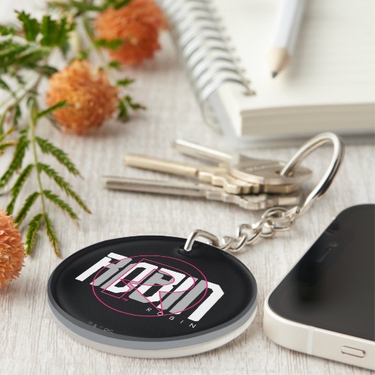 Robin Hi-Tech Naam Graphic Sleutelhanger (Voorkant Rechts)