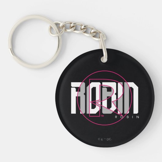 Robin Hi-Tech Naam Graphic Sleutelhanger (Voorkant)
