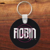 Robin Hi-Tech Naam Graphic Sleutelhanger (Achterkant)