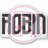 Robin Hi-Tech Naam Graphic Sticker (Voorkant)