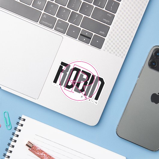Robin Hi-Tech Naam Graphic Sticker (Laptop met iPhone)