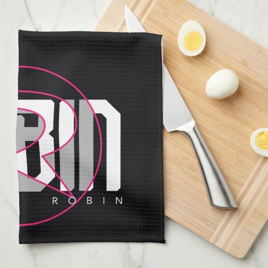 Robin Hi-Tech Naam Graphic Theedoek (Quarter Fold)