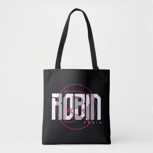 Robin Hi-Tech Naam Graphic Tote Bag (Voorkant)