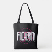 Robin Hi-Tech Naam Graphic Tote Bag (Achterkant)