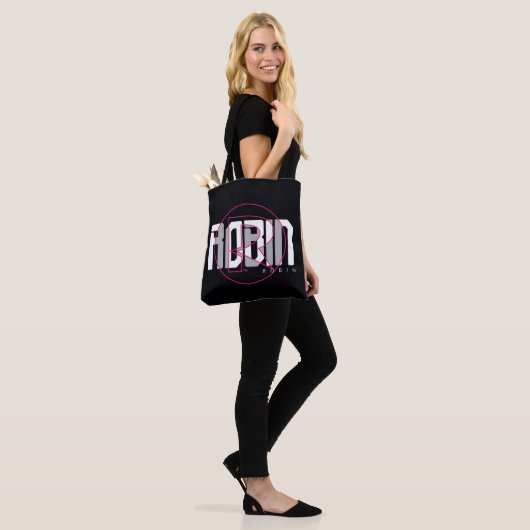Robin Hi-Tech Naam Graphic Tote Bag (Op model)