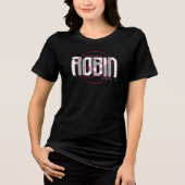 Robin Hi-Tech Naam Graphic Tri-Blend Shirt (Voorkant)