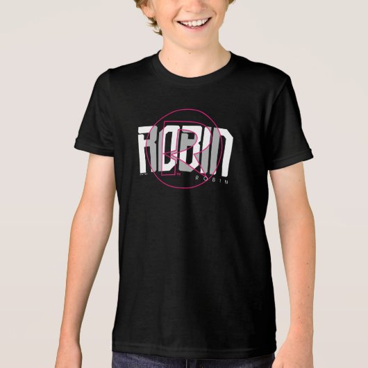 Robin Hi-Tech Naam Graphic Tri-Blend Shirt (Voorkant)