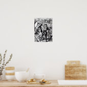 Robin Hood and Little John Poster (Keuken)