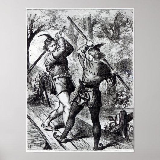 Robin Hood and Little John Poster (Voorkant)