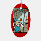 Robin Hood Antiek Illustration Merry Mannen Keramisch Ornament (Rechts)