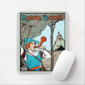 Robin Hood Antiek Illustration Merry Mannen Muismat (Met muis)