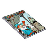 Robin Hood Antiek Illustration Merry Mannen Notitieboek (Rechterzijde)