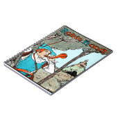 Robin Hood Antiek Illustration Merry Mannen Notitieboek (Linkerzijde)