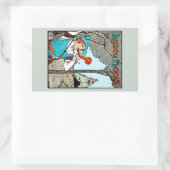 Robin Hood Antiek Illustration Merry Mannen Rechthoekige Sticker (Tas)