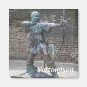 Robin Hood-beeld van de foto van Nottingham Castle Magneet