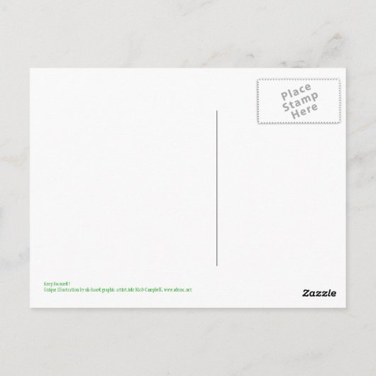 Robin Hood bemoedigend briefkaart (Achterkant)