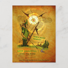Robin Hood bemoedigend briefkaart