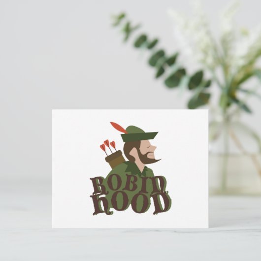 Robin Hood Briefkaart (Staand voorkant)
