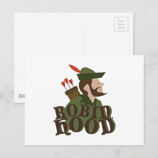 Robin Hood Briefkaart (Voorkant / Achterkant)