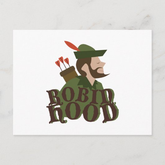 Robin Hood Briefkaart (Voorkant)