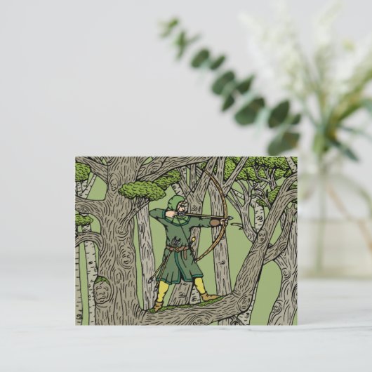 Robin Hood Briefkaart (Staand voorkant)