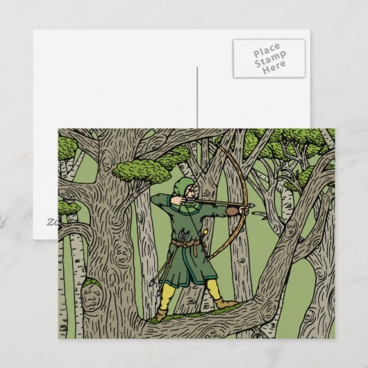 Robin Hood Briefkaart (Voorkant / Achterkant)