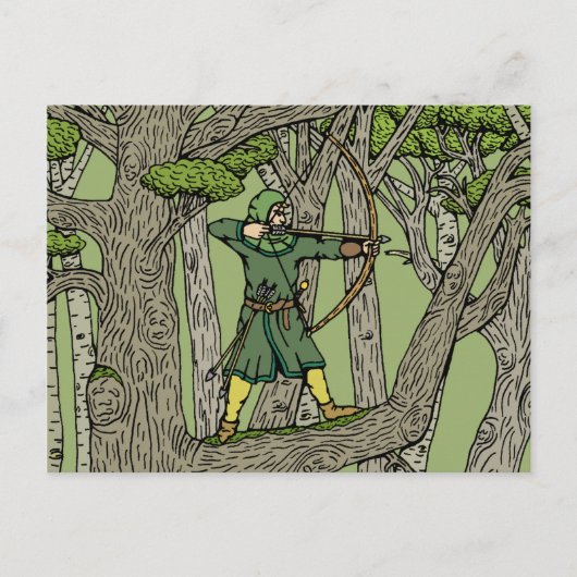 Robin Hood Briefkaart (Voorkant)