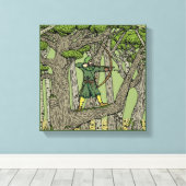 Robin Hood Canvas Afdruk (Insitu (Houten vloer))