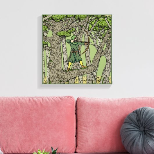 Robin Hood Canvas Afdruk (Insitu (Woonkamer))