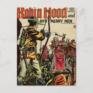 Robin Hood Comic Book Briefkaart