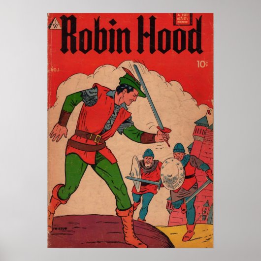 Robin Hood Comic Cover Poster (Voorkant)